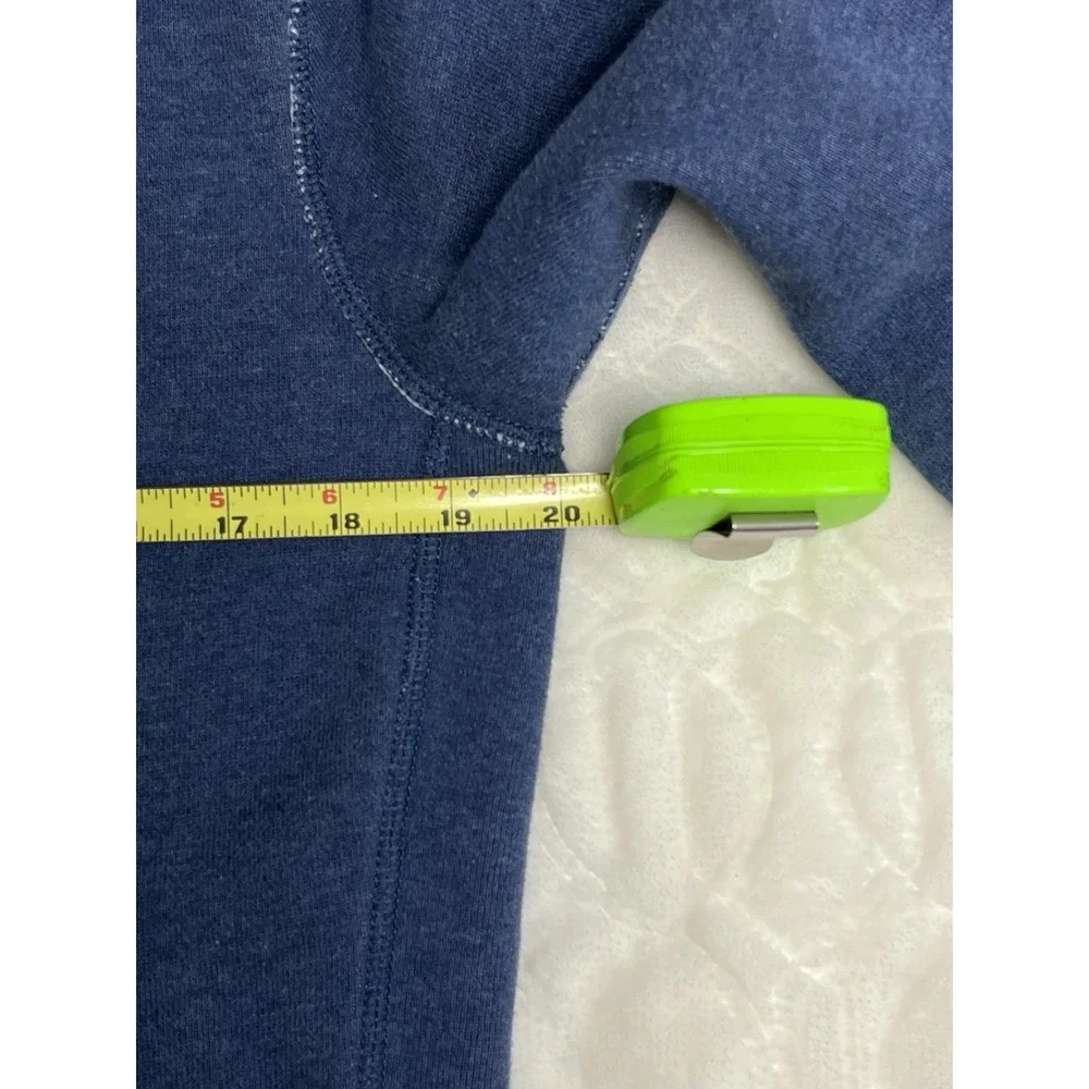 Polo RL Full Zip Blue Hooded Jacket Fleece Lined Red Pony Heavyweight Size S EUC